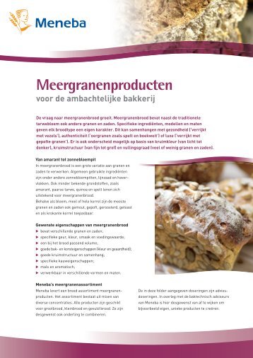 Meergranen leaflet - Meneba