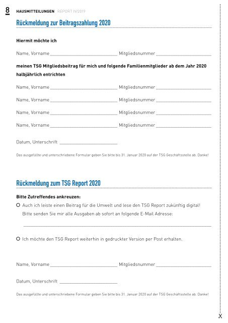 TSG Reutlingen Report IV 2019