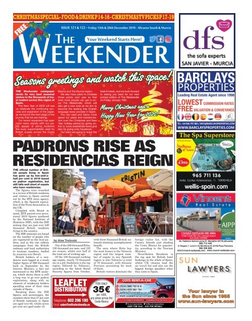 Weekender Alicante South Issue 121 + 122