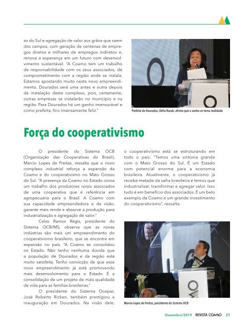 Revista Coamo Edição de Dezembro de 2019