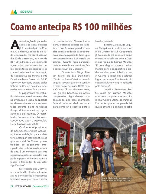 Revista Coamo Edição de Dezembro de 2019