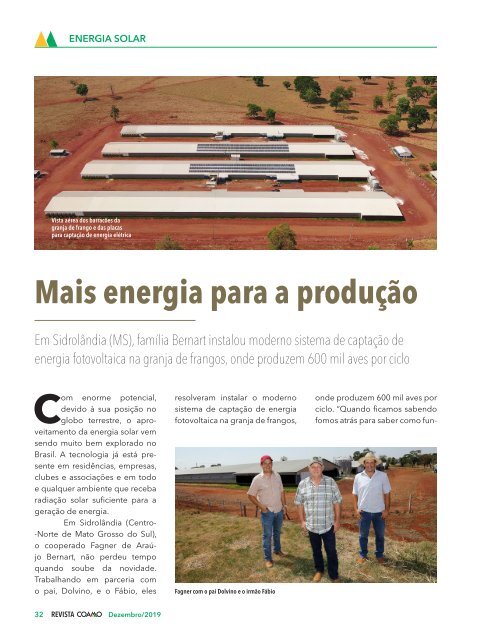 Revista Coamo Edição de Dezembro de 2019