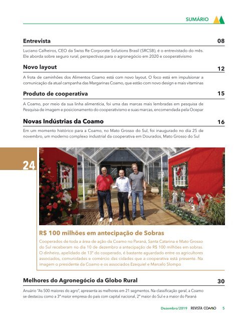 Revista Coamo Edição de Dezembro de 2019