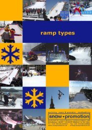 Further information and ramp types - Snow+Promotion