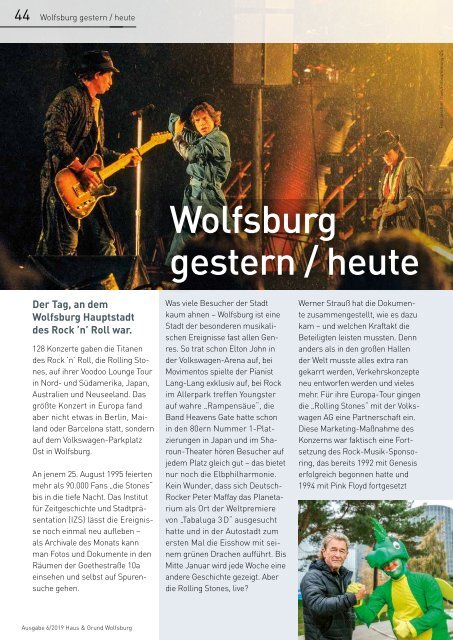 Haus & Grund Wolfsburg und Umgebung e.V. Ausgabe 06/2019 Dezember 2019