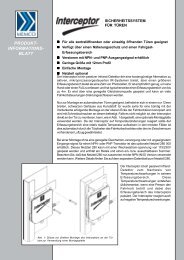 Interceptor Datenblatt - Memco