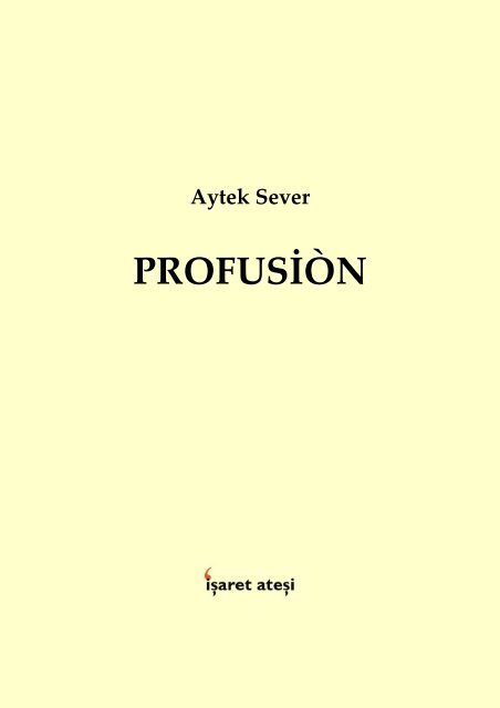 Aytek Sever - Profusiòn