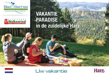 Urlaubsmagazin Bad Sachsa und Walkenried 2020 - Uw vakantie Bad Sachsa 2020, NL 
