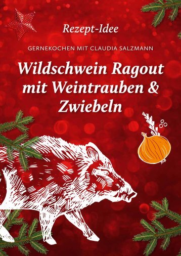 Weihnachtsrezept Wildschwein Ragout