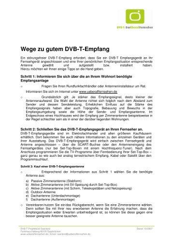 Wege zu gutem DVB-T-Empfang - Merchingen