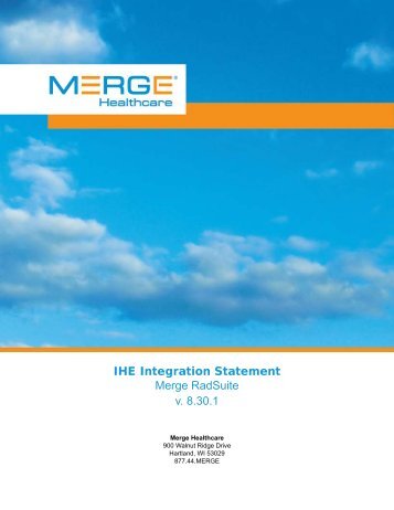 IHE Integration Statement 8.30.1 - Merge Healthcare