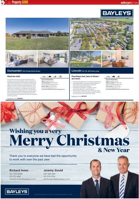 Selwyn Times: December 18, 2019