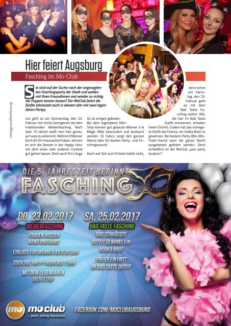 TRENDYone | Das Magazin - Augsburg - Februar 2017