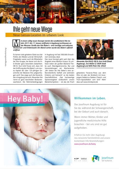 TRENDYone | Das Magazin - Augsburg - Februar 2017