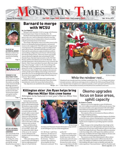 Mountain Times- Volume 48, Number 51: Dec. 18-24, 2019