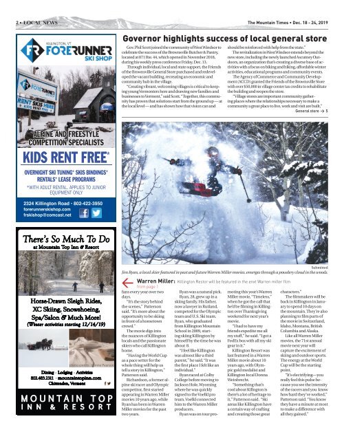 Mountain Times- Volume 48, Number 51: Dec. 18-24, 2019