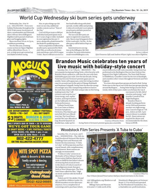 Mountain Times- Volume 48, Number 51: Dec. 18-24, 2019