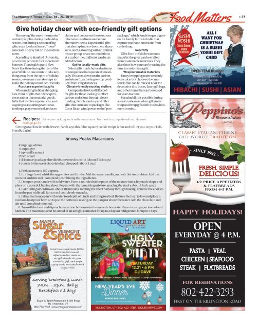 Mountain Times- Volume 48, Number 51: Dec. 18-24, 2019