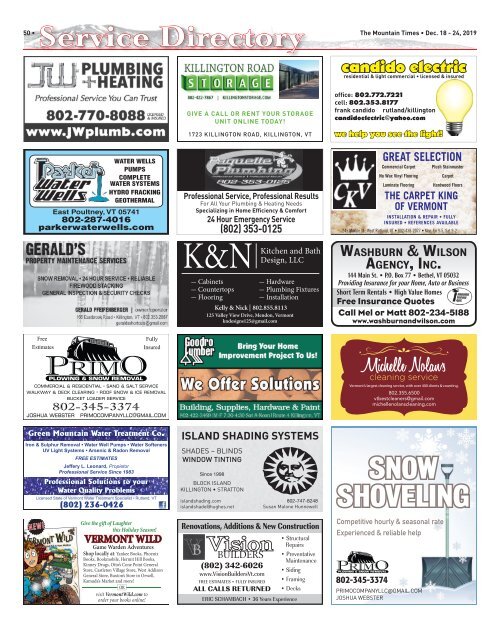 Mountain Times- Volume 48, Number 51: Dec. 18-24, 2019