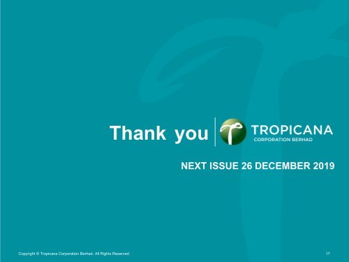 Tropicana Bulletin Issue 51, 2019