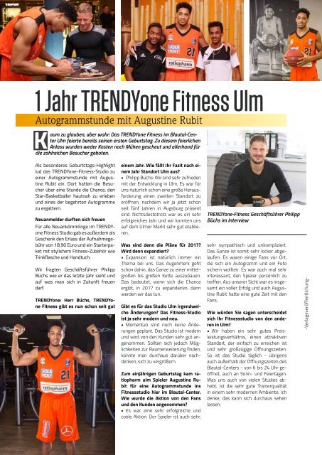 TRENDYone | Das Magazin - Ulm - Januar 2017