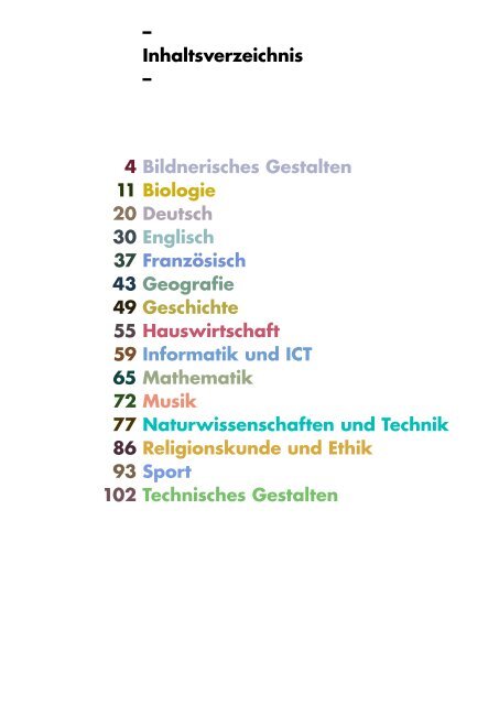 Kantonsschule Willisau, Lehrplan Untergymnasium, gültig ab Schuljahr 2019/20
