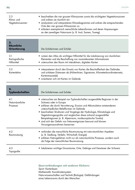 Kantonsschule Willisau, Lehrplan Untergymnasium, gültig ab Schuljahr 2019/20