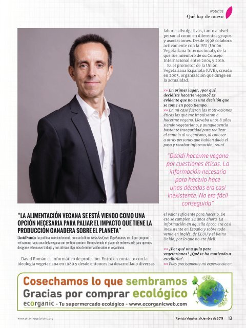 Revista Vegetus nº 34  (Diciembre - Marzo  2019/2020)