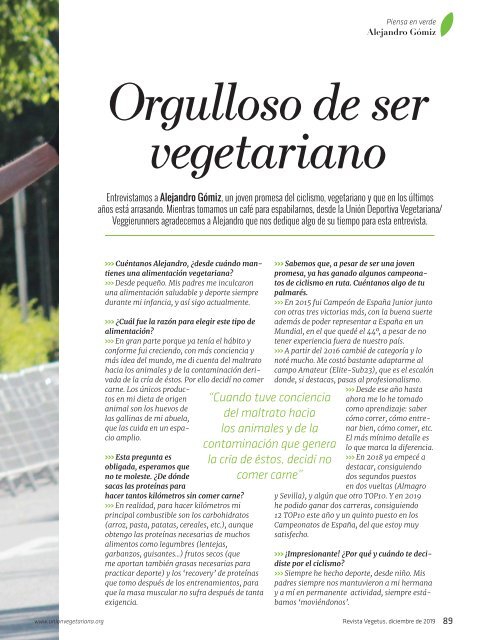 Revista Vegetus nº 34  (Diciembre - Marzo  2019/2020)