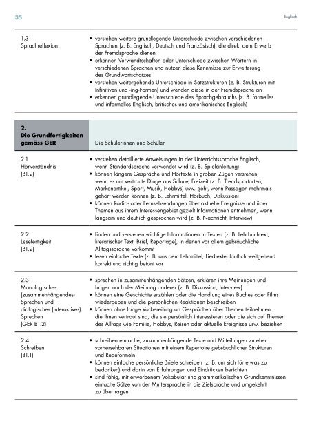 Kantonsschule Seetal, Lehrplan Untergymnasium, gültig ab Schuljahr 2019/20