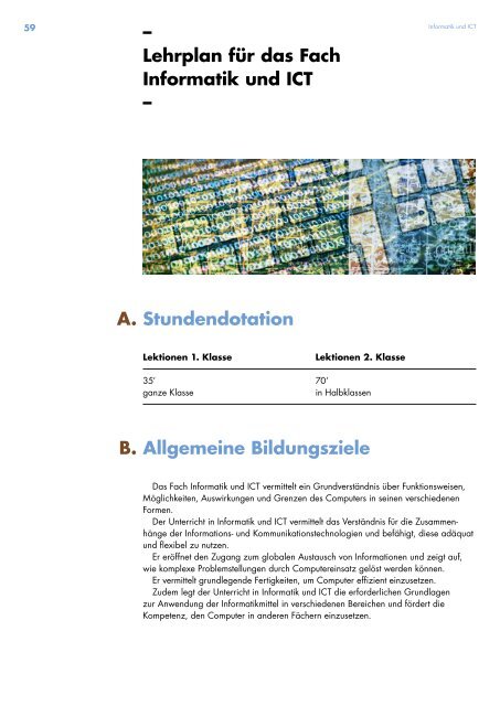 Kantonsschule Seetal, Lehrplan Untergymnasium, gültig ab Schuljahr 2019/20