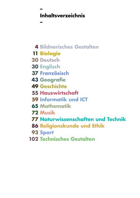 Kantonsschule Reussbühl Luzern, Lehrplan Untergymnasium, gültig ab Schuljahr 2019/20