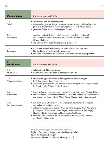 Kantonsschule Reussbühl Luzern, Lehrplan Untergymnasium, gültig ab Schuljahr 2019/20