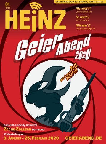 01_2020 HEINZ MAGAZIN Bochum, Herne, Witten