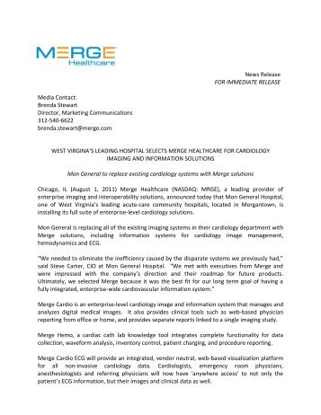 Download this press release - Merge Healthcare