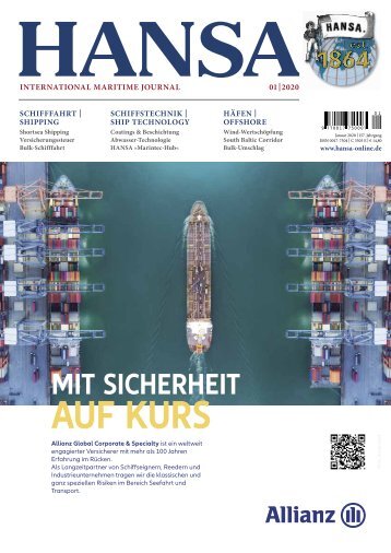 Hansa – International Maritime Journal, Vorschau Januar 2020