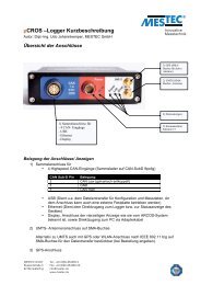 CROS –Logger Kurzbeschreibung - Mestec