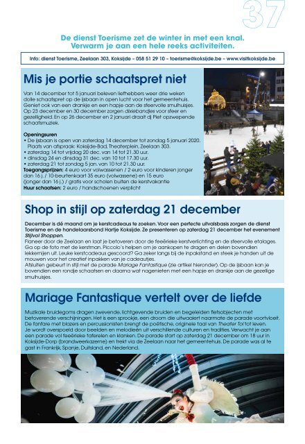 Infoblad Tij-dingen, editie december 2019