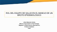 ROL DEL EQUIPO DE SALUD FRENTE A BROTES EPIDEMIOLÓGICOS