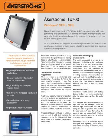 LXE Datasheet - TX700.indd - Integer Solutions