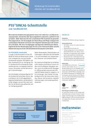 PSS/SINCAL-Schnittstelle - Mettenmeier GmbH