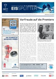 EISSplitter Nr. 2 - Spengler Cup-Tageszeitung vom 27.12.2019