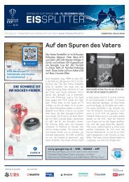 EISSplitter Nr. 3 - Spengler Cup-Tageszeitung vom 28.12.2019