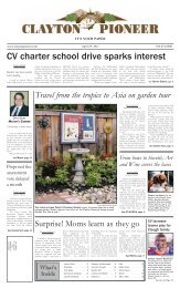 April 29, 2011 - Clayton Pioneer