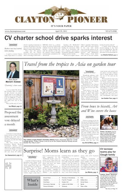 April 29, 2011 - Clayton Pioneer