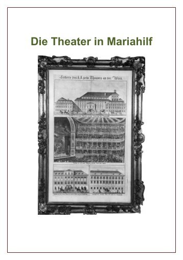 Die Theater in Mariahilf - Bezirksmuseum