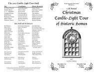 Christmas Candle-Light Tour of Historic Homes - People Engaged in ...