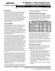 ISL6566EVAL1: Voltage Regulator Down Solutions for Intel ... - Intersil