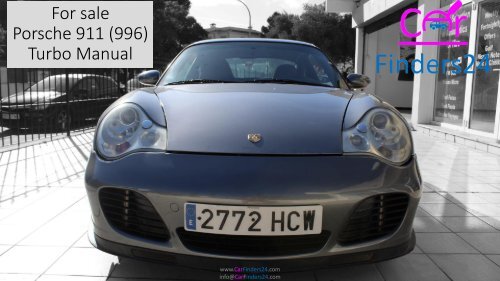 CarFinders24 offers for sale this Porsche 911 (996) Turbo Manual (2772HCW)