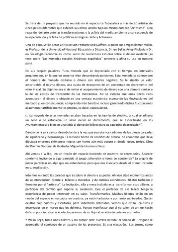 #Artivismo 2 Wilko - Fermina Iglesias Ortega